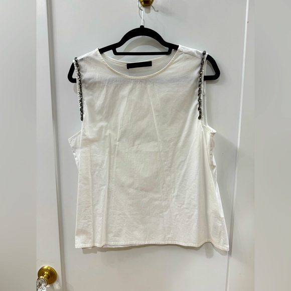 Zara top with rhinestones detail - Picture 1 of 4